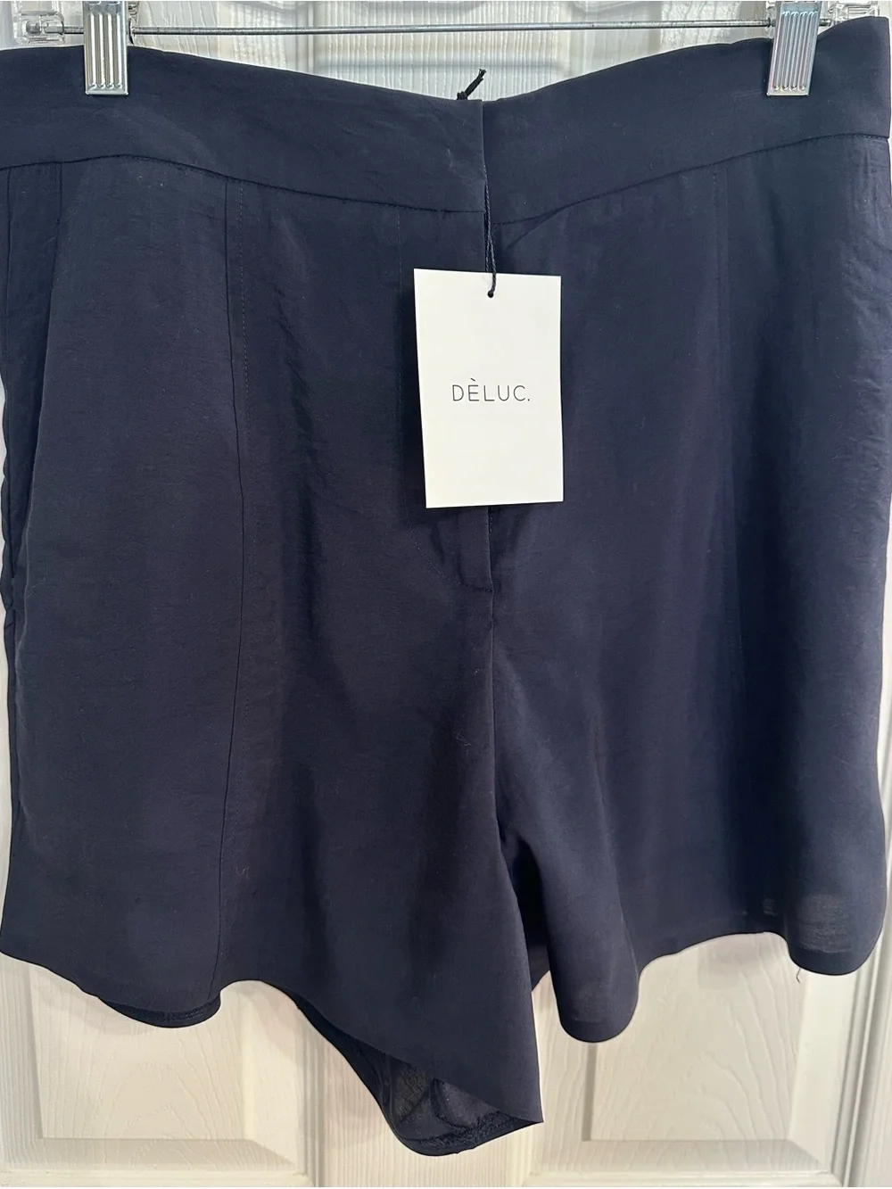Deluc Catarina Cropped Navy Double-Breasted Blazer w/Matching Shorts Size M